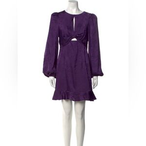 ASTR The Label Scoop Neck Mini Dress In Purple Size Small NWOT